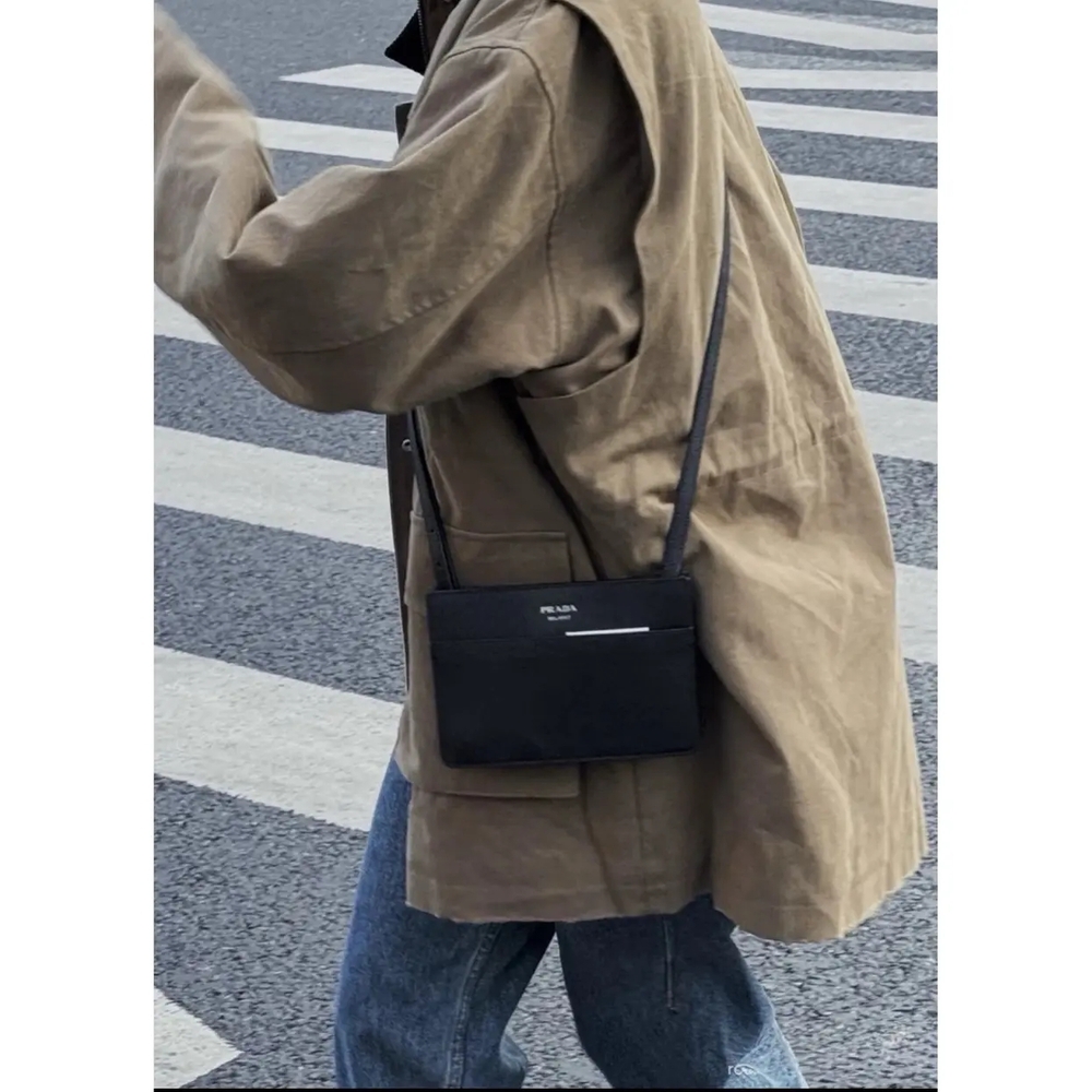 SOLD Prada Saffiano Mini Crossbody Bag Black